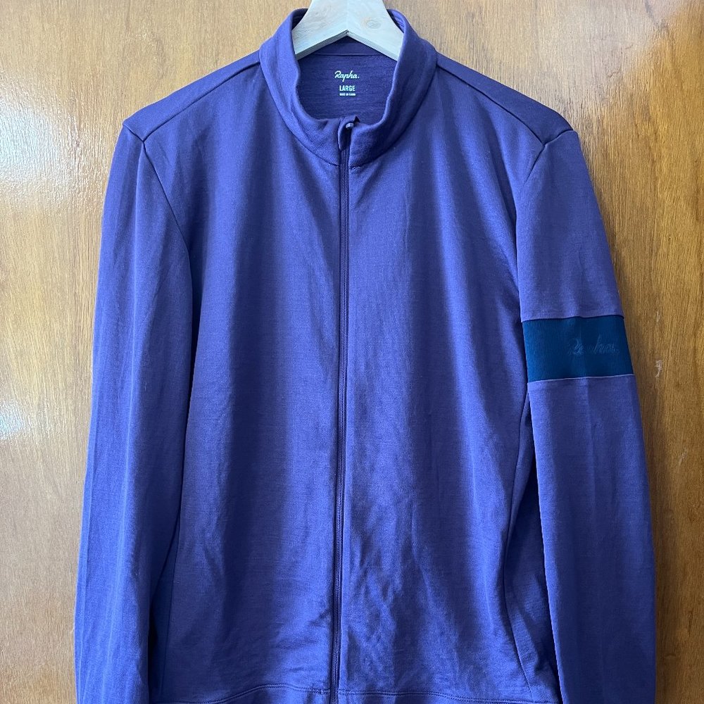 RAPHA Cycling Jersey, Classic Long Sleeve Jersey II, Plum color, Size L